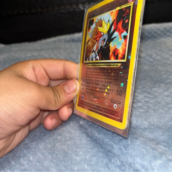 34 Reverse Holographic Entei Black Star Promo 1995 Pokemon Card - Picture 4 of 5